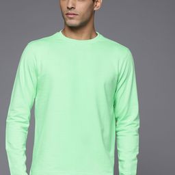Allen Solly Men Green Solid Round Neck Sweatshirt-image-44