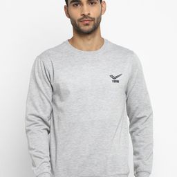 Yuuki Men Grey Solid Sweatshirt-image-76