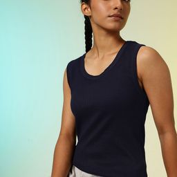 HRX by Hrithik Roshan Scoop Neck Ribbed Tank Top-picture-57