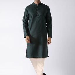 KISAH Mandarin Collar Straight Kurta With Trousers-picture-42