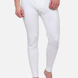 BODYCARE INSIDER Men White Striped Thermal Bottom-picture-42