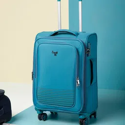 Baggit VIBER Striped Soft-Sided Cabin Trolley Suitcase-22
