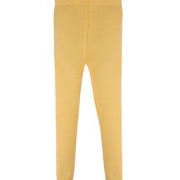 RVK Girls Gold-Coloured Solid Ankle-Length Leggings-image-101
