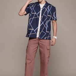 The Roadster Lifestyle Co. Printed Relaxed Fit Cotton Shirt-image-30