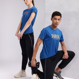 HRX by Hrithik Roshan Couple Collection Brand Logo Printed Rapid-Dry Training T-shirt-28