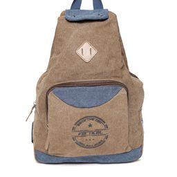 THe VerTicaL Unisex Brown Solid Backpack-16