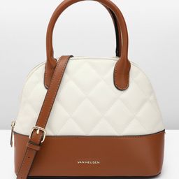 Van Heusen Quilted Colourblocked Handheld Bag-80