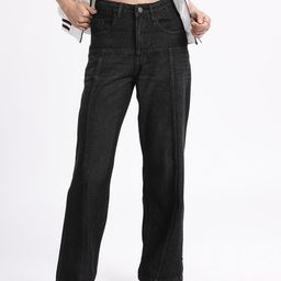 glitchez Women Vintage Vibes Panelled Flared Jeans-image-15