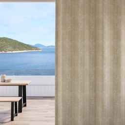 DDecor Beige Geometric Room Darkening Door Curtain-image-39
