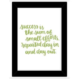 TIED RIBBONS Black & Cream Printed Inspirational Quotes Framed Wall Art-image-24