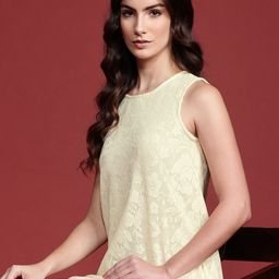 all about you Pure Cotton Floral Lace A-Line Mini Dress-image-94