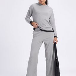 SZN Solid T-shirt & Trouser Co-Ord Set-image-41