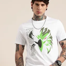 HERE&NOW Graphic Printed Pure Cotton T-shirt-picture-13