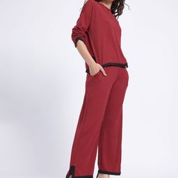 SZN Solid T-shirt & Trouser Co-Ord Set-image-63