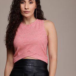 The Roadster Life Co. Geometric Printed Crop Top-image-76