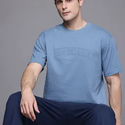 New Balance Men Embossed Varsity Jersey Pure Cotton Relaxed T-shirt-image-43