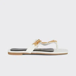 DOROTHY PERKINS Women T-Strap Flats with Chain Detail-image-21