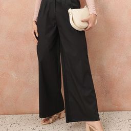 All About You Formals Women Pure Cotton Wide Leg Trousers-image-98