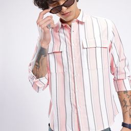 glitchez Vertical Striped Shirt-image-54