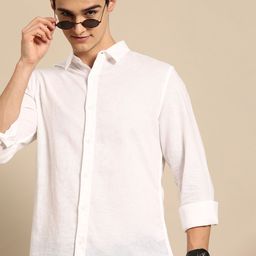 United Colors of Benetton Men Cotton Linen Casual Shirt-picture-6