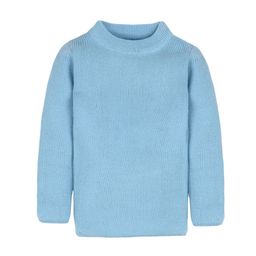 RVK Unisex Blue Solid Pullover Sweater-image-108