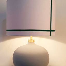 Grated Ginger White Self Design Table Lamp image 4