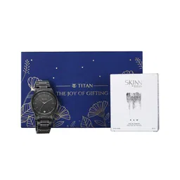 Titan Men's Timeless Style Watch With Skinn Raw EDP-50 ml-image-2
