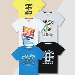 max Boys 5 Printed Applique T-shirt-image-24
