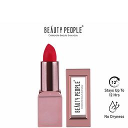 Beauty People Glorified Gold Creamy Matte Lipstick - 3.8 g - Deep Pink - 113-58