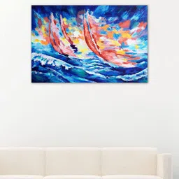 999Store Blue & Red Sea Wall Art-image-80