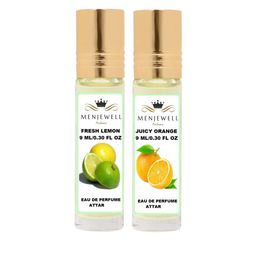 Menjewell Lemon & Orange Attar Perfume Each 9ml-40