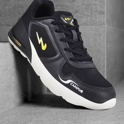 Campus Unisex Kids Black Mesh Running Shoes-image-53