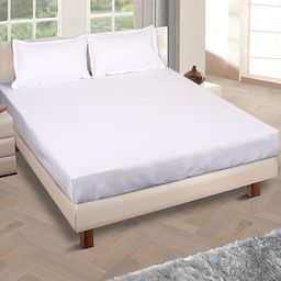 ROMEE White 144 TC Fitted Queen Bedsheet Set-image-48