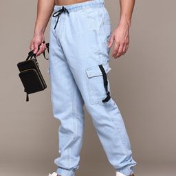 The Roadster Lifestyle Co. Men Baggy Jogger Pure Cotton Jeans-picture-7