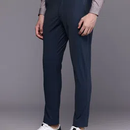 Louis Philippe Ath.Work Men Comfort Tapered Fit Trousers-picture-5