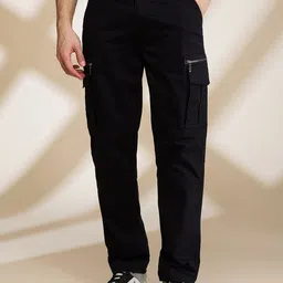 Being Human Men Relaxed Fit Cargos Trousers-image-23