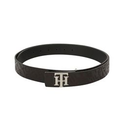 Tommy Hilfiger Unisex Black Printed Leather Belt-image-68