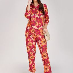 Bindigasm Floral Printed Shirt With Trousers-picture-14