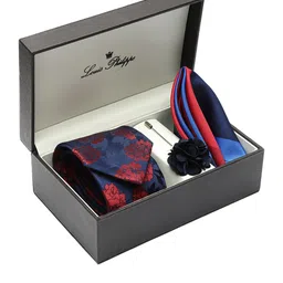 Louis Philippe Men Woven Design Accessory Gift Set-52