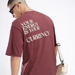glitchez Relaxed Typography Printed T-shirt-image-24