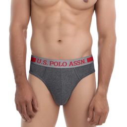U.S. Polo Assn. Men Charcoal Grey Sport Hip Briefs I100-031-PL-picture-44