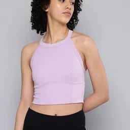 Domyos By Decathlon Full Coverage Lightly Padded Sports Bra 8842067-Mauve-picture-16