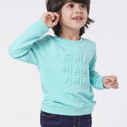 Ed-a-Mamma Unisex Kids Blue Printed Sweatshirt-picture-9