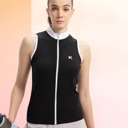 HRX by Hrithik Roshan Women Colourblocked High Neck T-shirt-picture-21