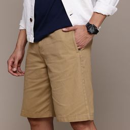 The Roadster Lifestyle Co. Men Pure Cotton Denim Shorts-image-49