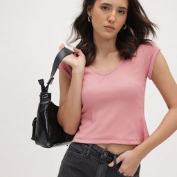 The Roadster Life Co. Ribbed V-Neck Top-picture-14