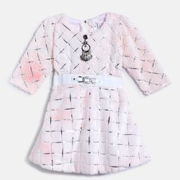 Aarika Print Woollen A-Line Dress-picture-16