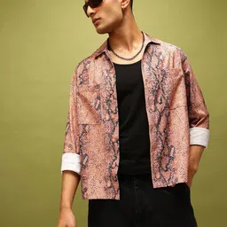 glitchez Wild Terrain Printed Boxy Fit Shirt-picture-2
