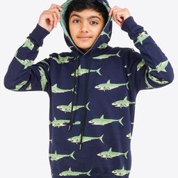 ariel Boys Navy Blue Printed Hooded Sweatshirt-image-26