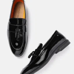 Van Heusen Men Leather Formal Loafers-image-4
